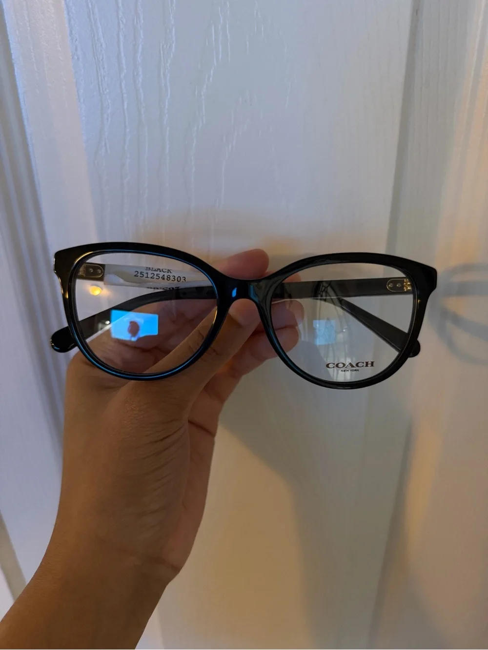 Coach Black Cat-Eye Women's Eyeglasses
